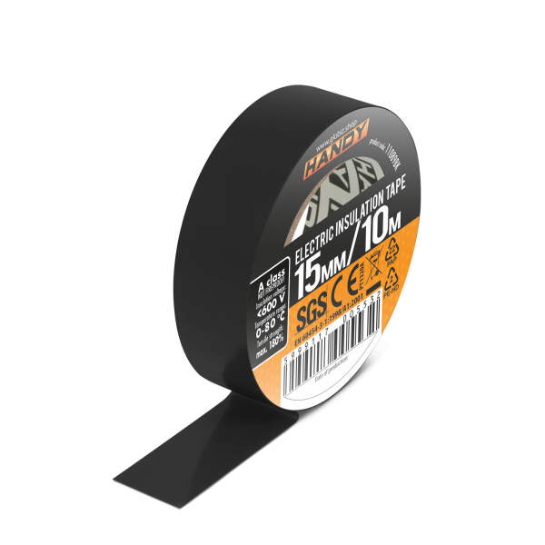 Afbeelding van Isolatietape 15 mm · 10 m zwart 5 Stuks [11089BK] - 03 11089BK web