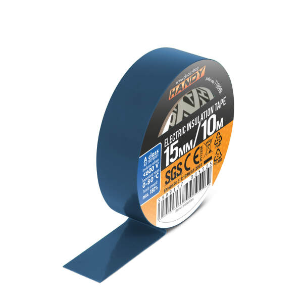 Afbeelding van Isolatietape 15 mm · 10 m blauw 5 Stuks [11089BL] - 03 11089BL web