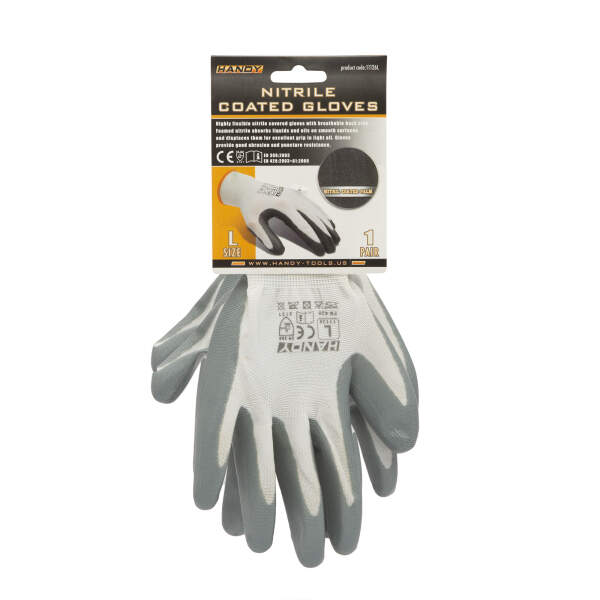 Afbeelding van Nitril gecoate handschoenen 1 Stuks [11126L] - 03 11126L web