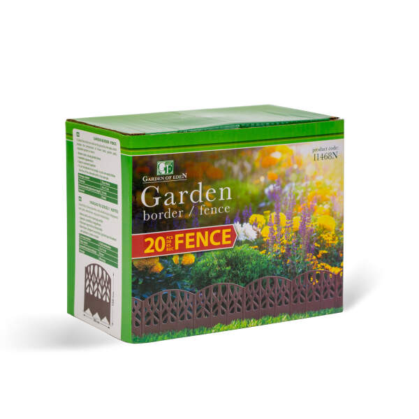 Afbeelding van Tuinborder / schutting - 16 x 15 cm - bruin - 20 stuks / pak 1 Stuks [11468N] - 03 11468N web