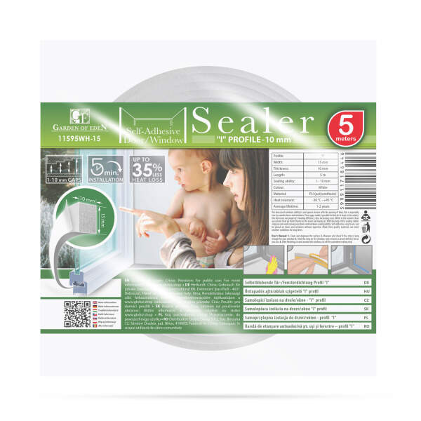 Afbeelding van Zelfklevende deur-raam isolatieschuimtape - 5 m - wit 15 mm 1 Stuks [11595WH-15] - 03 11595WH 15 web