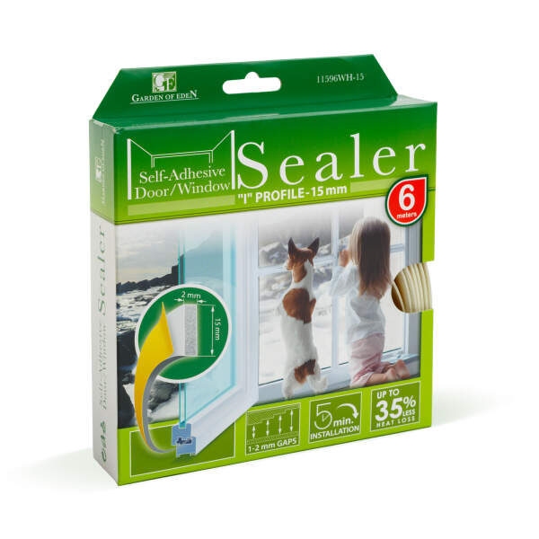 Afbeelding van Zelfklevende deur-/raamafdichting 1 Stuks [11596WH-15] - 03 11596WH 15 web