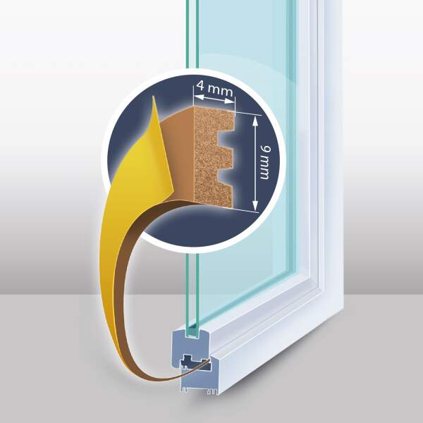 Afbeelding van Zelfklevende deur-/raamafdichting 1 Stuks [11598BR-100] - 03 11598BR 100 web
