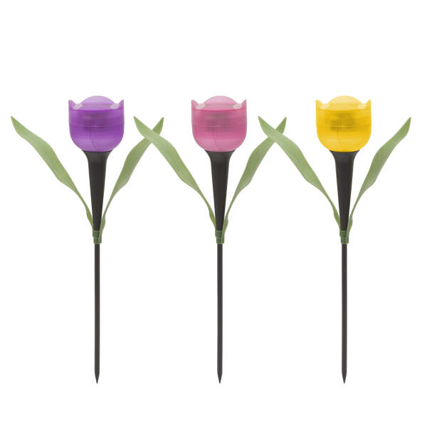 Afbeelding van Zonne-energie aangedreven LED-tulpenlamp 1 Stuks [11703] - 03 11703 web