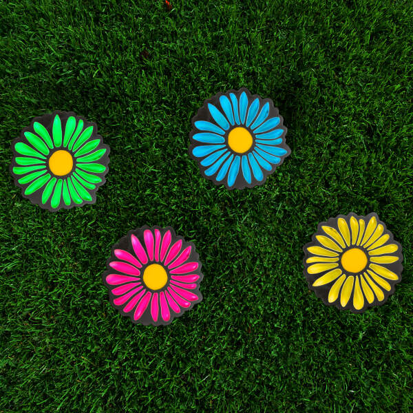 Afbeelding van LED-zonnelamp - bloemen - kleurrijk - zwart - kunststof - 360 cm 1 Stuks [11732] - 03 11732 web