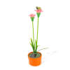 Afbeelding van Zonnekleurige bloem - 8 x 8 x 32 cm - 10 warmwitte LED's - rood 1 Stuks [11735B] - 03 11735B web