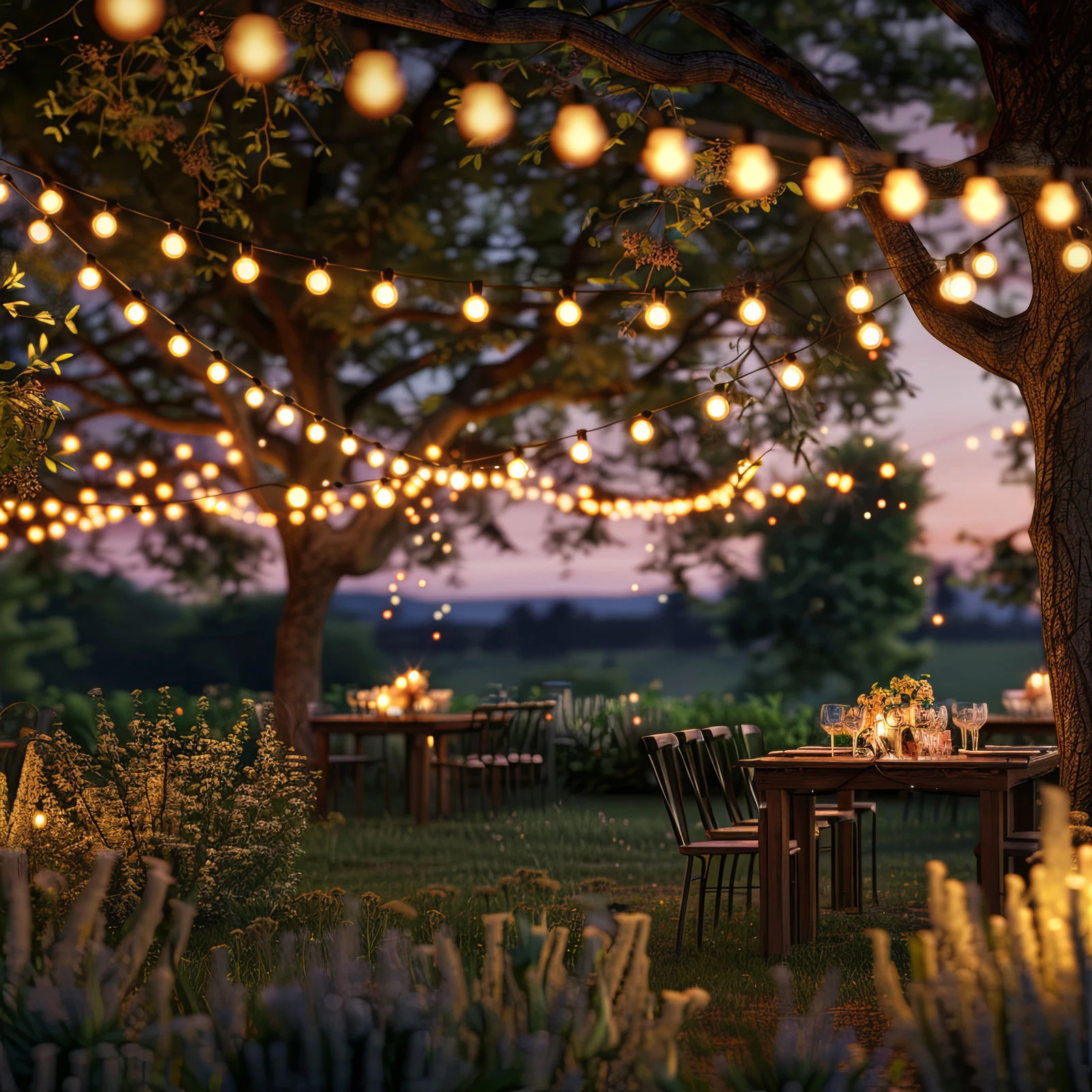 Afbeelding van Slimme zonne-lichtsnoer - 15 witte LED's - instelbare kleurtemperatuur - 7,5 m - Bluetooth 1 Stuks