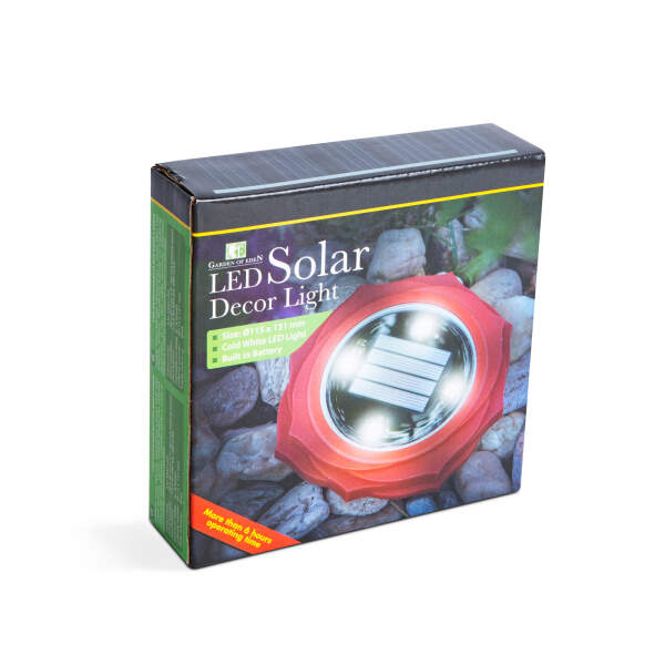 Afbeelding van LED-zonnelamp - rood - koelwit - 11,5 x 2,3 cm 1 Stuks [11767A] - 03 11767A web