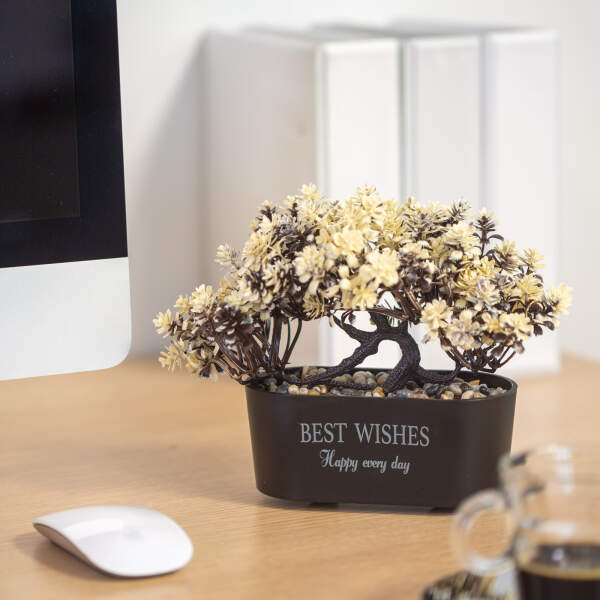 Afbeelding van Kunstplant decoratie - bonsai - 19 x 13 cm - 4 soorten 1 Stuks [11825] - 03 11825 web