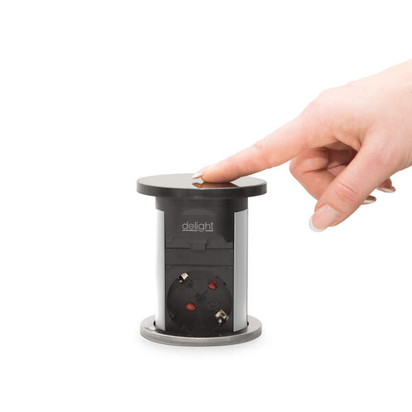 Afbeelding van Pop-up stopcontact - zilver 1 Stuks [20451S] - 03 20451S web