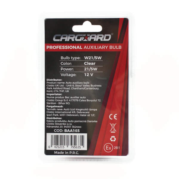 Afbeelding van Auto dubbele draadlamp - BAA103 W21/5W-12V-21/5W - 2 stuks / blister 1 Stuks [50802] - 03 50802 web