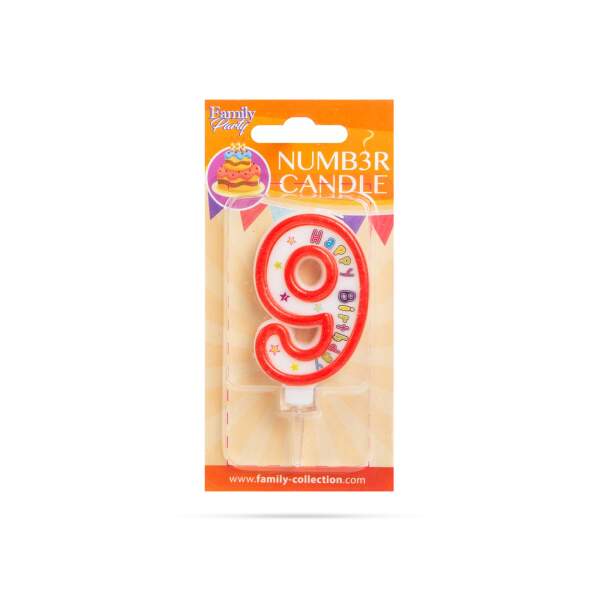 Afbeelding van Cijferkaars • 6,5 x 4 cm 1 Stuks [56180-9] - 03 56180 9 web
