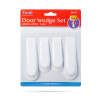 Afbeelding van Deurwigset - kunststof, wit - 4 stuks / verpakking 1 Stuks [56197] - 03 56197 web
