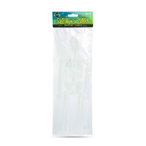 Afbeelding van Halloween fosforescerende decoratie - skelet - 32 x 11 cm 1 Stuks [56545A] - 03 56545A web