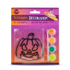 Afbeelding van Halloween raamdecoratie - pompoen - 4 kleuren - met kwast 1 Stuks [56548C] - 03 56548C web