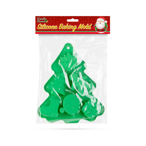 Afbeelding van Siliconen bakvorm - Kerstmis - 22 x 18,5 x 2,5 cm 1 Stuks [57273B] - 03 57273B web