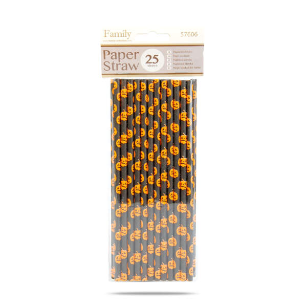 Afbeelding van Papieren rietjes - Halloween - 197 x 6 mm - 25 stuks / verpakking 1 Stuks [57606] - 03 57606 web