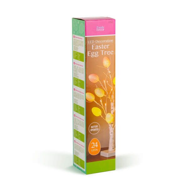Afbeelding van Paasei-boomdecoratie - 10 eieren, 24 LED's - 50 cm - 3 x AA 1 Stuks [57945] - 03 57945 web