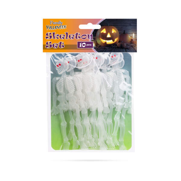 Afbeelding van Fosforescerende skeletset - Halloweendecoratie - 10 stuks / verpakking 1 Stuks [58104] - 03 58104 web