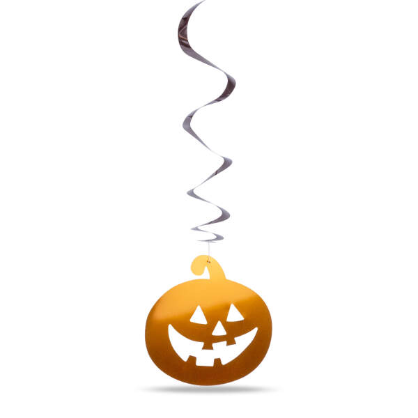 Afbeelding van Halloween decoratieset - 12 pompoenen, spoken - glitterspiraalhanger 1 Stuks [58171B] - 03 58171B web