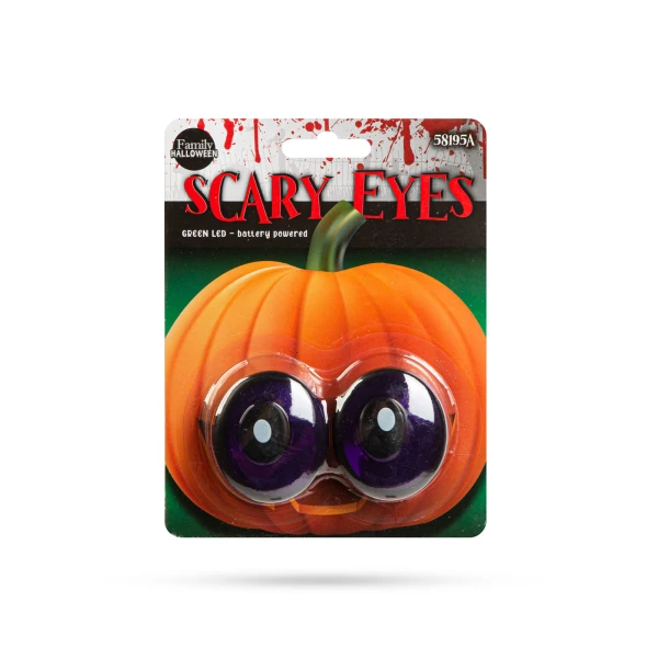 Afbeelding van Halloween eng paar ogen - groene LED - op batterijen 1 Stuks [58195A] - 03 58195A web