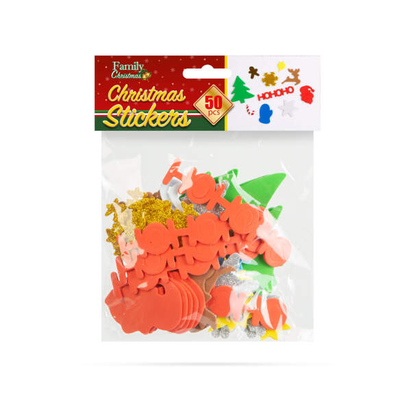 Afbeelding van Kerst creatieve foam stickerset - 50 stuks / pak 1 Stuks [58239] - 03 58239 web