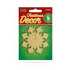 Afbeelding van Kersttafeldecoratie - ijskristal - goud - 7 x 7 cm - 5 stuks / verpakking 1 Stuks [58252B] - 03 58252B web