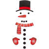 Afbeelding van Kerststickerset – sneeuwpop – 40 x 70 cm 1 Stuks [58532] - 03 58532 web