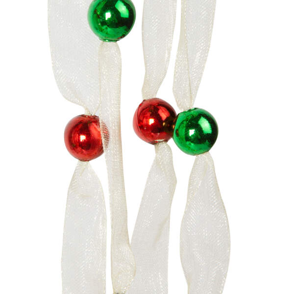 Afbeelding van Kerst organza slinger - 2,7 m - 10 mm - veelkleurig 1 Stuks [58615C] - 03 58615C web