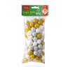 Afbeelding van Kerstbal ornament - glitter, polyfoam ballen - 20 mm - 2 soorten - 17 g / pak 1 Stuks [58644] - 03 58644 web