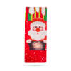 Afbeelding van Kerst drankfleshouder met lint - Kerstman - polyester - 32 x 12,5 cm 1 Stuks [58727A] - 03 58727A web