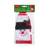 Afbeelding van Kerst drankfleshouder - 3D Sneeuwpop - polyester - 27 x 12 cm 1 Stuks [58728B] - 03 58728B web