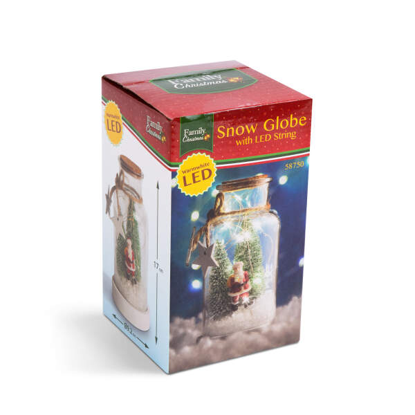 Afbeelding van Kerst LED sneeuwbol - Kerstman en dennenboom 1 Stuks [58750] - 03 58750 web