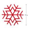 Afbeelding van Siliconen afwasmat - sneeuwvlok - rood - 17 cm 1 Stuks [58767] - 03 58767 web