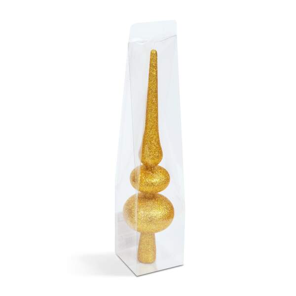 Afbeelding van Kerstboomtopversiering - goud, glitter - 30 x 7 cm 1 Stuks [58780A] - 03 58780A web