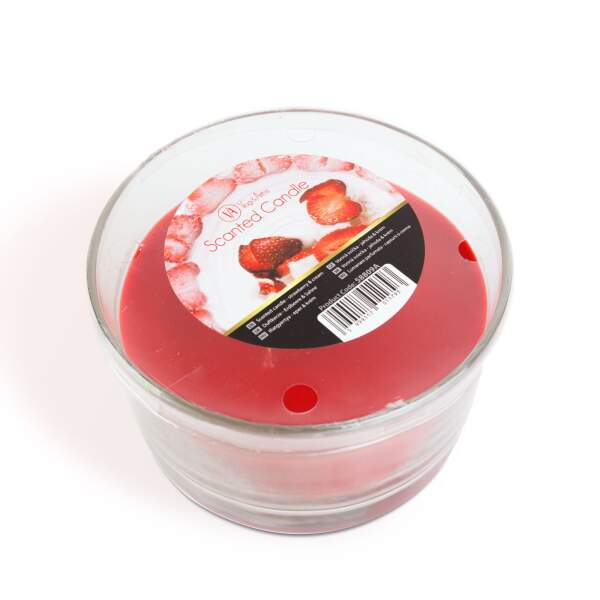 Afbeelding van Geurkaars - aardbei & room - 350 g 1 Stuks [58809A] - 03 58809A web