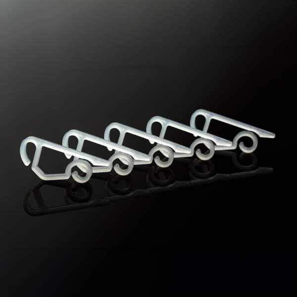Afbeelding van Dakgoot ophangset - transparant, dubbel - 50 stuks / verpakking 1 Stuks [58944B] - 03 58944B web