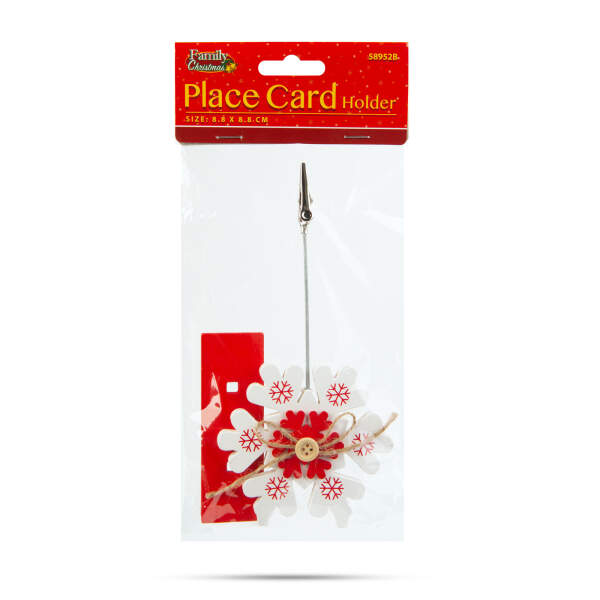 Afbeelding van Plaatskaarthouder - met clips - ijskristal - 8,8 x 8,8 cm 1 Stuks [58952B] - 03 58952B web