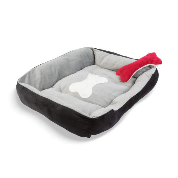 Afbeelding van Hondenbed - 60 x 45 x 15 cm - zwart 1 Stuks [60043B] - 03 60043B web