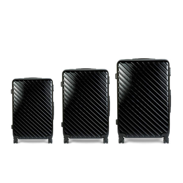 Afbeelding van 3-delige hardcase kofferset - zwart - 2x groot, 1x klein (76+72+55 cm) 1 Stuks [BW3041] - 03 BW3041 web