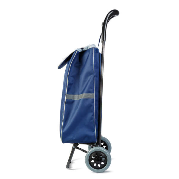 Afbeelding van Uittrekbare boodschappentas met wielen - 5 kleuren - 100 x 36 x 25 cm - polyester - max. 30 kg 1 Stuks