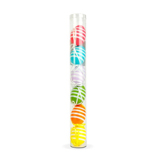 Afbeelding van Paasdecoratie - eierset - 6 soorten - 6 x 4 cm - 6 stuks / verpakking 1 Stuks [CMK-8036] - 03 CMK 8036 web
