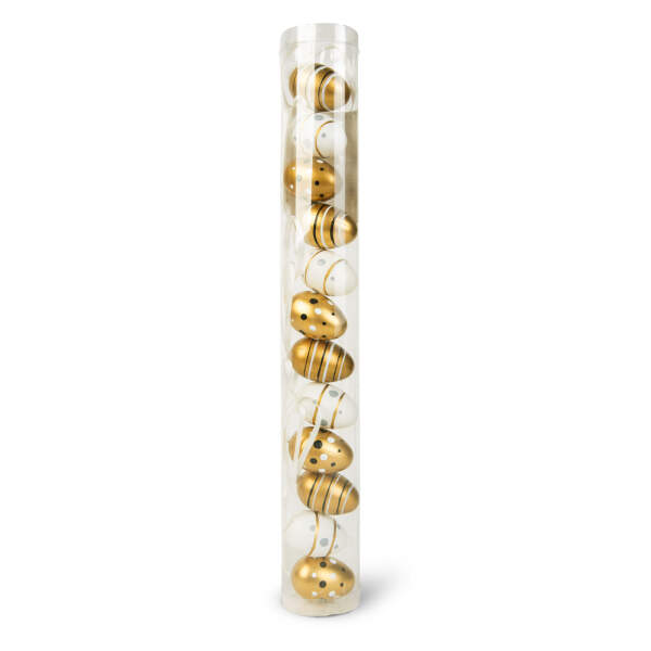 Afbeelding van Paasdecoratie - eierset - 3 soorten - 3 cm - 12 stuks / verpakking 1 Stuks [CMK-8050] - 03 CMK 8050 web