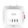 Afbeelding van WinningStar – Kubus stekkerdoos – 8 stopcontacten + 3 x USB + 1 x Type-C – 3 m 1 Stuks [DA01162] - 03