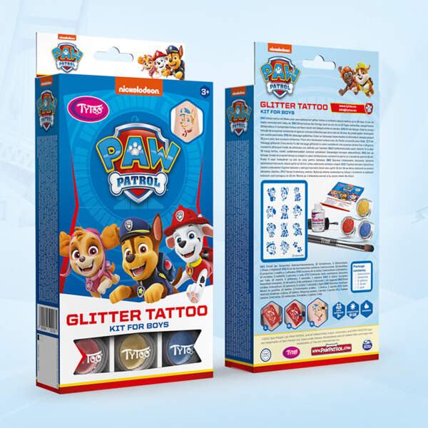 Afbeelding van Paw Patrol glitter tattoo set for boys 1 Stuks [TY50218] - 03 TY50218 web