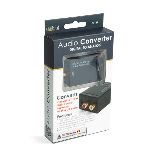 Afbeelding van Digitaal-naar-analoog audioconverter (Toslink-RCA) 1 Stuks [05147] - 04 05147 web