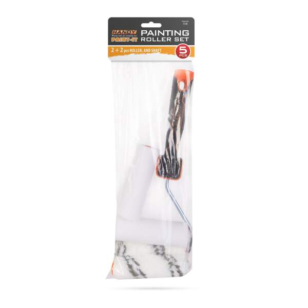 Afbeelding van Verfrollerset - 2 + 2 stuks roller + as 1 Stuks [11181] - 04 11181 web