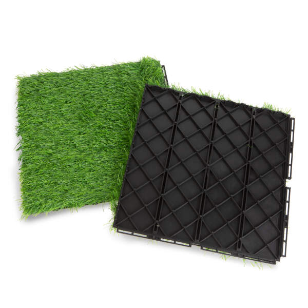 Afbeelding van Kunstgras vloerbedekking - 30 x 30 cm - 6 stuks / verpakking 1 Stuks [11541] - 04 11541 web