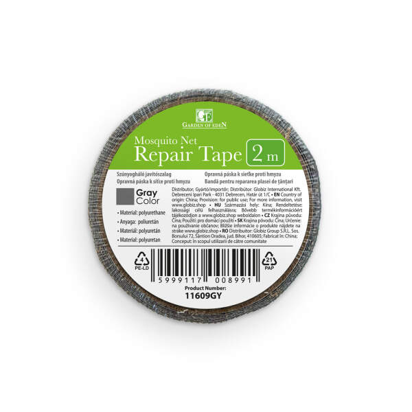 Afbeelding van Klamboe reparatietape - 2 mx 5 cm - grijs 1 Stuks [11609GY] - 04 11609GY web