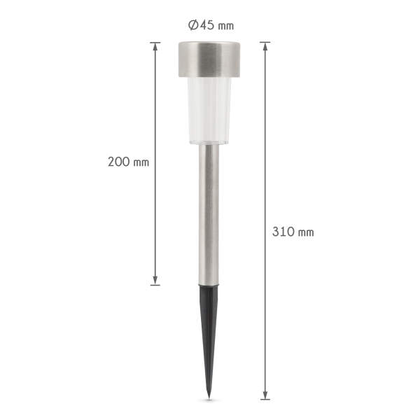 Afbeelding van Buitenzonnelamp met LED 1 Stuks [11702A] - 04 11702A web